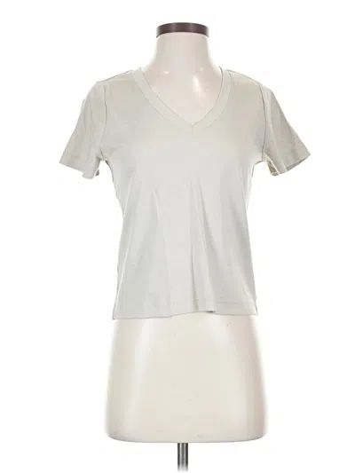 Pre-owned Spanx Short Sleeve T-shirt In Silver