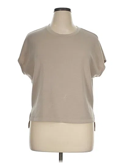 Pre-owned Spanx Short Sleeve T-shirt In Tan
