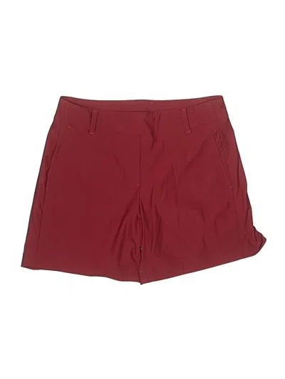 Pre-owned Spanx Shorts In Burgundy