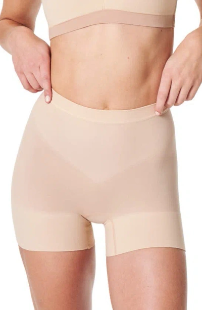 Spanx Shorty Seamless Shaper Shorts In Neutral