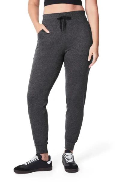 Spanx ® Smooth™ Softstretch Slim Joggers In Very Black Dash Heather