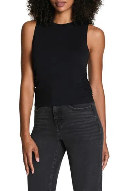 Spanx ® Sleek Ruched Jersey Tank Top In Black