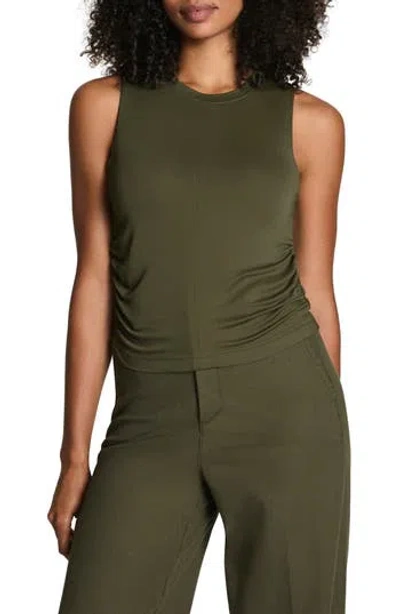 Spanx ® Sleek Ruched Jersey Tank Top In Green
