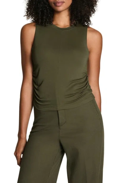 Spanx ® Sleek Ruched Jersey Tank Top In Green