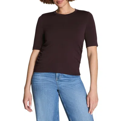 Spanx ® Sleek Ruched Jersey Top In Brown