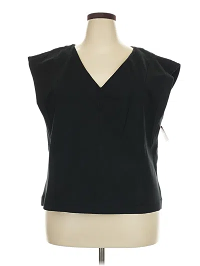 Pre-owned Spanx Sleeveless Blouse In Black