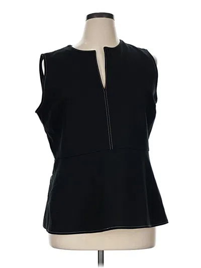 Pre-owned Spanx Sleeveless Blouse In Black