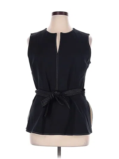 Pre-owned Spanx Sleeveless Blouse In Black