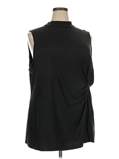 Pre-owned Spanx Sleeveless Blouse In Black