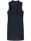 Spanx Sleeveless Denim Mini Dress In Blue