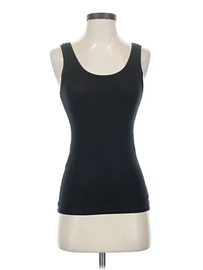 Pre-owned Spanx Sleeveless Top Black Scoop Neck Tops