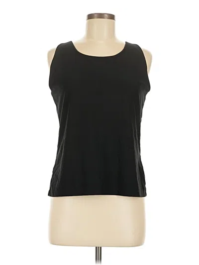 Pre-owned Spanx Sleeveless Top Black Scoop Neck Tops