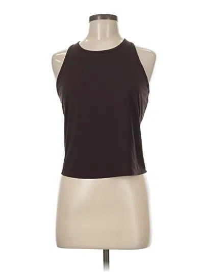 Pre-owned Spanx Sleeveless Top Brown Halter Neckline Tops