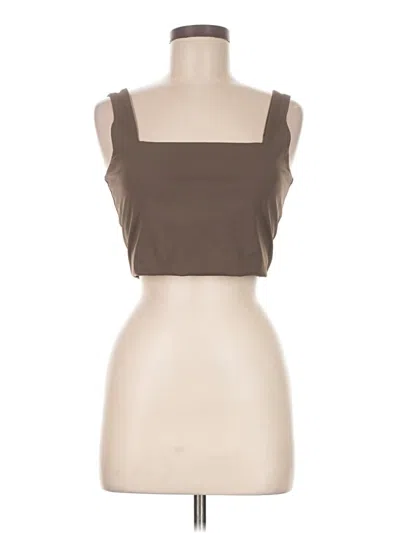 Pre-owned Spanx Sleeveless Top Brown Square Neckline Tops