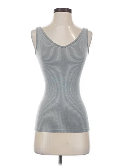 Pre-owned Spanx Sleeveless Top Gray Scoop Neck Tops