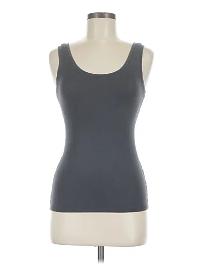 Pre-owned Spanx Sleeveless Top Gray Scoop Neck Tops