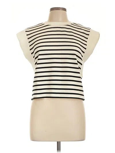 Pre-owned Spanx Sleeveless Top Ivory High Neck Tops