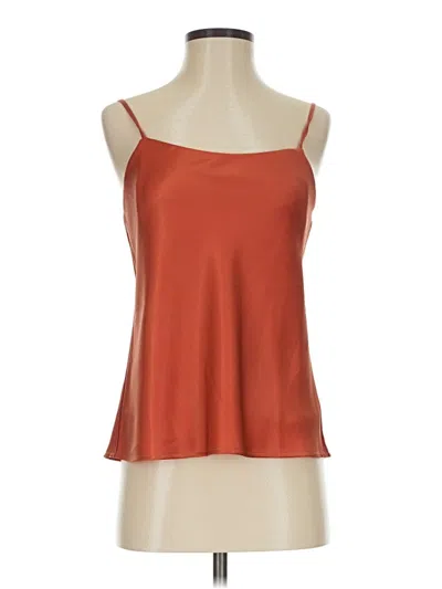Pre-owned Spanx Sleeveless Top Orange Halter Neckline Tops