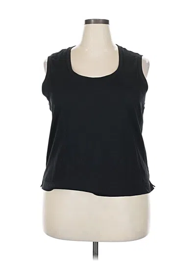 Pre-owned Spanx Sleeveless T-shirt In Black