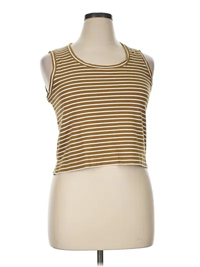 Pre-owned Spanx Sleeveless T-shirt In Gold