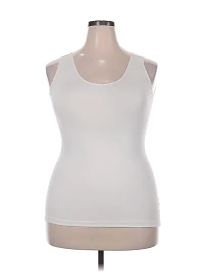 Pre-owned Spanx Sleeveless T-shirt In White