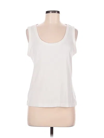 Pre-owned Spanx Sleeveless T-shirt In White
