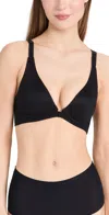Spanx Adjustable Plunge Wireless Lift Bra Very Black In Very Black