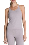 Spanx ® Softstretch Rib Shelf Bra Performance Tank In Gray