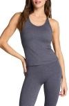 Spanx ® Softstretch Rib Shelf Bra Performance Tank In Gray