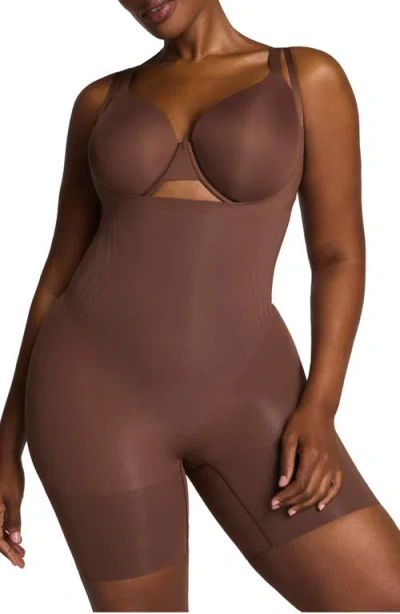 Spanx ® Sculpt™ Gofigure Open Bust Shaper Bodysuit In Brown