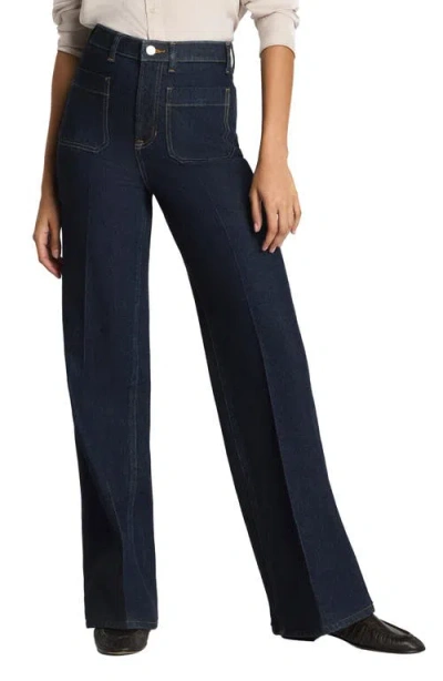Spanx Authentic 360 Easy Flare Jeans In Marina In Blue