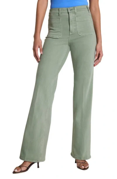 Spanx ® Shape™ Authentic 360 Patch Pocket Easy Flare Jeans In Green