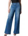Spanx Shape Everywear Seamed-front Wide Leg Jean In Blue