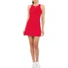 Spanx Zip Front Racerback Dress In  Red