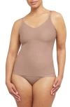 Spanx Shape Invisible Cotton Cami In Cafe Au Lait