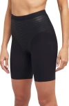 Spanx ® Shape™ Invisible Cotton Blend Shorts In Very Black