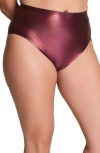 Spanx ® Shape™ Luxeshine Briefs In Burgundy