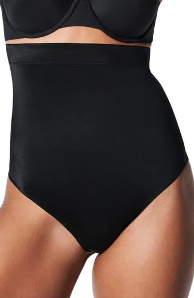Spanx ® Shape™ Suit Your Fancy High Waist Thong In Black