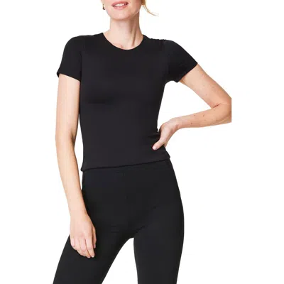 Spanx ® Smooth™ Jersey Crewneck T-shirt In Classic Black