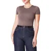 Spanx ® Smooth™ Jersey Crewneck T-shirt In Smoke