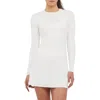 Spanx Bare Essentials Contour Long Sleeve Crewneck Tee In Powder