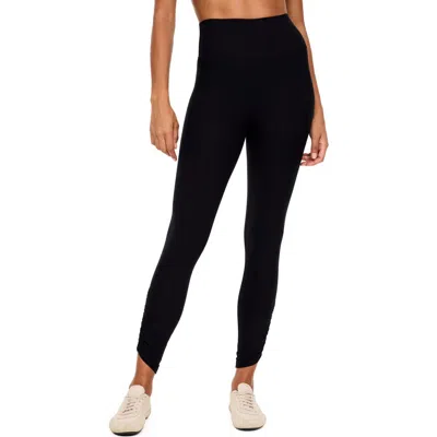 Spanx ® Smooth® Ruched Leggings In Black