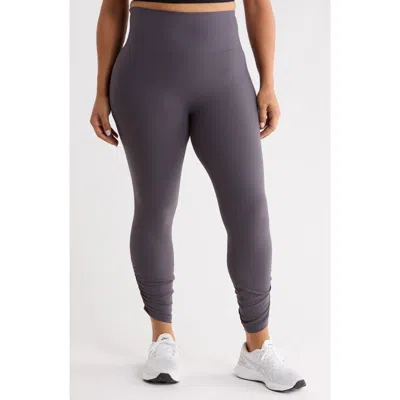 Spanx ® Smooth® Ruched Leggings In Dark Slate
