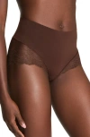 Spanx ® Smooth™ Undie-tectable Lace Hi-hipster Panties In Brown