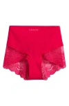 Spanx Undie-tectable Lace Hi-hipster Panty In Fuchsia