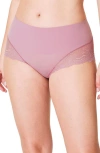 Spanx Lace Hi Hipster In Rosa