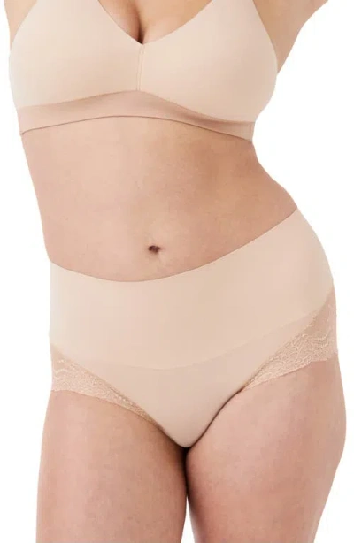 Spanx ® Smooth™ Undie-tectable Lace Hi-hipster Panties In Brown