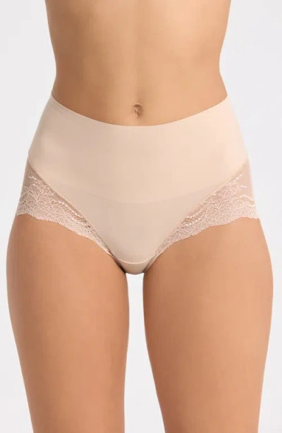 Spanx ® Smooth™ Undie-tectable Lace Hi-hipster Panties In Neutral