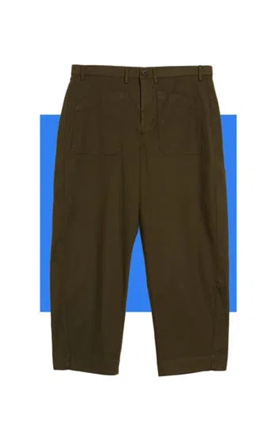 Spanx ® Supersmooth® Barrel Leg Stretch Twill Utility Pants In Green