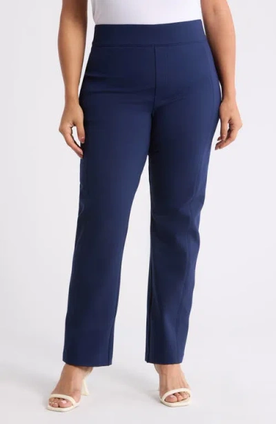 Spanx ® Supersmooth™ Perfectfit Ponte Slim Straight Leg Pants In Blue